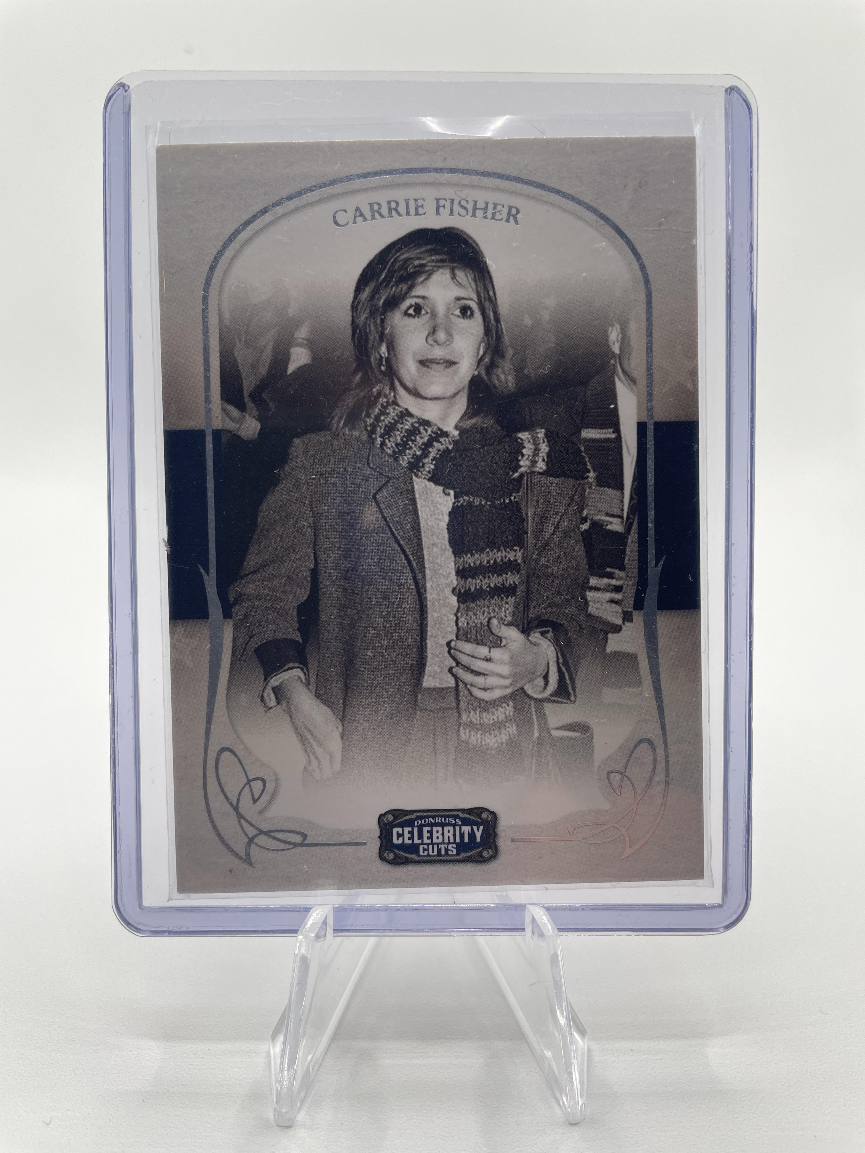 2008 Donruss Celebrity Cuts Carrie Fisher Silver Foil /499 #12 Star Wars product photo